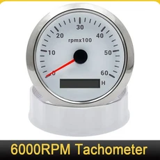 공용 보트 속도 게이지 85mm 0-35 MPH 압력 피토 튜브 신호 적색 백라이트 신제품, 06 WS, 01 CHINA