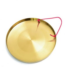 꽹과리 국악 풍물 사물놀이 채 전통 전통악기 꽹가리 연습용 징 꾕과리 깽가리, 01. 22CM 징+징해머, 1개