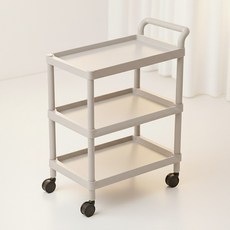 뷰티링크 중형 웨건 2단 3단 이동식카트 트롤리 업소용 운반카트, 1개, 중형 3단