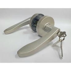 키형 방문손잡이 레버 도어락 국산 KS규격 항균 변색없는 니켈도금 시공편리 보안키3개, 그레이 키, 6개