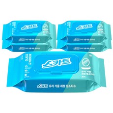 스카트 유리 거울 세정티슈 30매, 5개