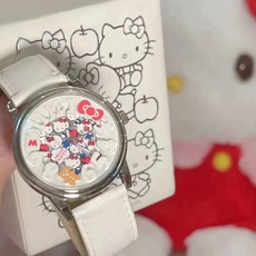 Hellokitty 手錶 學生手錶 可愛卡通KT貓立體數字 少女心學生兒童手表閨蜜送禮 時尚手錶女