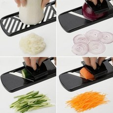 다용도채칼 블랙 주방슬라이서 4종세트 강판