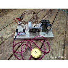 礦石收音機 短波場管檢波 無需電力 附50微安電流錶指示, 標題內介紹, 如圖所示