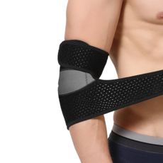 유큐어 쫀쫀 엘보 팔꿈치 보호대 엘보우 압박 아대 테니스 배드민턴, 1개