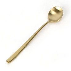 스텐 티타늄 아이스크림 스푼 17cm 이안무역 디저트숟가락 팥빙수숟가락