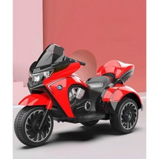 키즈 전동 오토바이 어린이 삼륜 바이크 리모컨 원격, 블루 12V