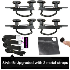 4pcs 금속 자동차 U-볼트 클램프 범용 지붕 상자 밴 장착 피팅 키트 수하물 액세서리, 1개, 01 China Mainland