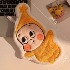 可愛卡通星星人擦手巾 珊瑚絨吸水速幹掛牆廚房毛巾, 星星人, 1個