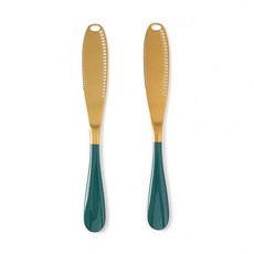 엠프러스 버터나이프, 2개, 골드그린