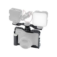 BGNing 알루미늄 카메라 케이지 후지필름 XE4 호환 맞춤형 테두리 프레임 콜드 슈 아리 마운트 핸드그립 손목밴드 조명 모니터 홀더 (케이지), BGNing 콤보 C