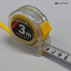 깨지지 않는 줄자 고무커버 전문가용, 투명 줄자, 1개