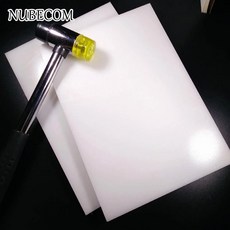 NUBECOM 가죽 구멍 펀칭 패드 DIY 커팅 보드 PE Leathercraft 스탬핑 도구 버튼 장착 보호, 150x100X8mm