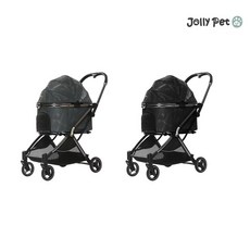 JollyPet Diamond Q自動收折寵物推車(兩色), 1個, 灰色, 灰色