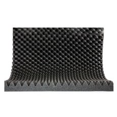 폼라이프 접착 난연 계란판 방음재 방음스펀지 50Tx500x500, 1개, 블랙+접착+난연