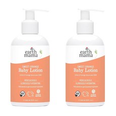 어스마마 베이비 로션 스위트 오렌지 시어 버터 칼렌듈라 & 알로에 240ml, 2개