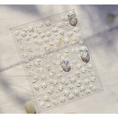 데이지 스티커 꽃 네일스티커 (1개), 1개, 4878