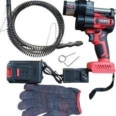 德青7 電動管道疏通機 21V 無刷馬達, 強勁動力（21V*1.5米彈簧）