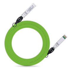 Ipolex 컬러 10G SFP+ 트위낵스 케이블 직접 연결 구리(DAC) 패시브 그린 3m(9.84피트) 시스코 SFP-H10GB-CU3M 머라키 유비쿼티 미크로틱, Ipolex 컬러 10G SFP+ 트위낵스 케이블, 직