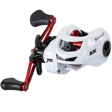 Sougayilang-9 + 1BB 품질 베이트 캐스팅 릴 8.0:1 기어비 알루미늄 스풀 마그네틱 브레이크 낚시 릴 8KG 최대 드래그, Gray And Handle, Right Hand