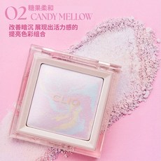 CLIO 大理石細閃蜜粉餅 控油定妝 提亮膚色, 1個, 2 糖果柔和