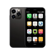 SOYES XS15 초소형 미니 스마트폰 학생용 초경량, 4G SIM 있음 [6G+64G], 학생용 네트워크 제한 버전, 쿨블랙