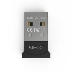 NEXT-BT5050 블루투스 5.0 무선 USB 동글 APTX코덱지원, 블랙, 1개