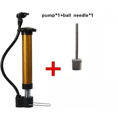 플렉시블 호스 볼 펌프 핸드 인플레이터 휴대용 농구 축구 공기 주입기 배구 푸시 에어, 01 1 set