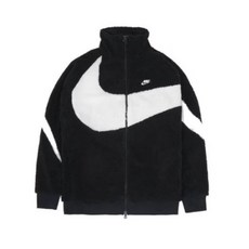 나이키 국내매장용 나이키 빅스우시 후리스 빅스우시 풀집 뽀글이 자켓 블랙