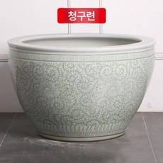 특대형 도자기 금붕어 연꽃 수생 수조 정원, 40x40x28cm 지름 40cm높이 28cm, 1개, 청구련