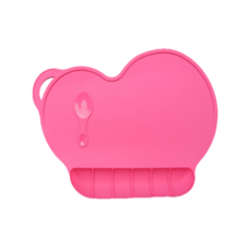 可折疊矽膠兒童接飯餐墊, 隨機出貨, 1個