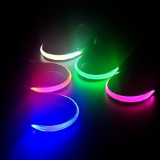 야간 안전 LED 슈즈 밴드 반사라이트 조깅용 밴드, 블루