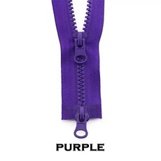 5# 60/70/80/90/100/120/150 cm 금속 지퍼 플래티넘 오픈 엔드 자동 잠금 봉제 의류, 01 5 #, 01 80cm, 20 Purple