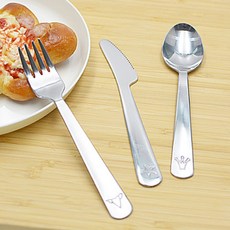 단골상회 이케아 파블레르 스텐 유아 식기도구 3종세트 아기스텐식기