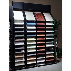 타일 거치대 인테리어 전시 디스플레이 샘플 진열 200x300 삼중 행 폭 750 블랙, 300x400 단일 행 폭 370 블랙
