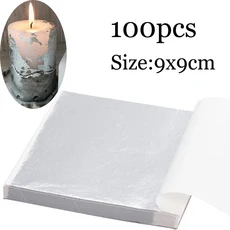 실린더 실리콘 금형 DIY 에폭시 수지 양초 아로마 테라피 왁스 점토 석고 공예 주조 홈 장식, 14 100pcs Silver