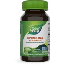 Nature's Way 然萃維 螺旋藻萃取素食膠囊 380mg, 100顆, 1罐