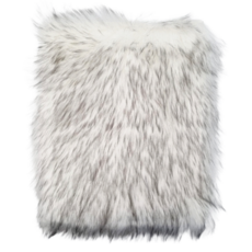 옐로구르미 미용실 인조 토끼털 츄레이 깔개 매트 가위정리대, 1개, 토끼털_화이트+블랙