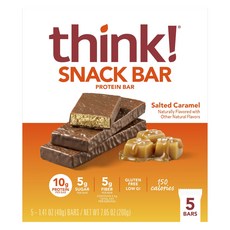 think 海鹽焦糖蛋白棒 5條入, 200g, 1盒