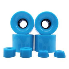 4x 스케이트보드 바퀴 롱보드 바퀴 모든 지형 내리막 크루징을 위한 78A 내구성 PU 크루저 바퀴 롤러, 파란색, 1개