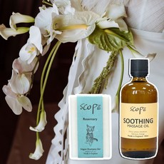 SCOPē 舒緩英式按摩油 迷迭香洗髮皂, 1個