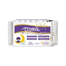 Dailix 楓葉國 超瞬吸抑菌淨味乾爽衛生棉 (7片裝), 1個, 33.5cm吸血鬼棉*1包(無贈品), 7片, 超長夜用型
