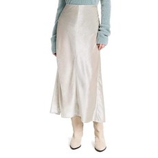 Vince 여성용 펄 엣지 패널 슬립 스커트 실버 6 128572