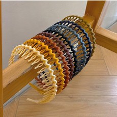 미용실 잔 머리 띠 헤어밴드 정리 홈 세안밴드 올백 남여공용 안정환, 1개, 08 머스터드