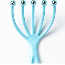 頭部按摩器爪子八爪魚抓頭撓頭頭皮滾珠按摩靈魂提取抽取器小神器, 1個, 5珠按摩器