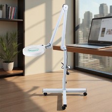 피부 확대경 현미경 속눈썹 스탠드 관리샵 돋보기, 5배 블루유리