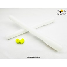 三鈴SUNDIA - 舒適握感 輕量耐用, PRO個人繩握把 白+安塑擋珠(一對), 1個