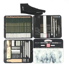 스케치 색연필 144pcs 세트 미술용 연필 전문 아티스트, G. 스케치주석상자 70매