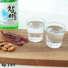 유리 소주잔 4P 1세트art3+1hVX