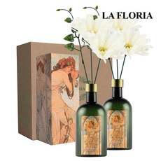 라플로리아 꽃 디퓨저, 2개, 500ml, S5.장미뿜뿜향/B8.거베라-L12/화이트